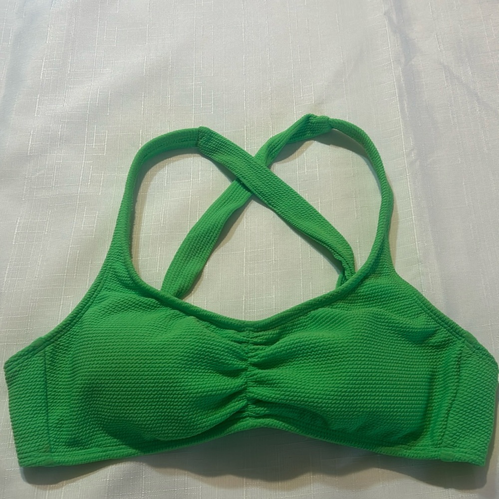 Green bikini top